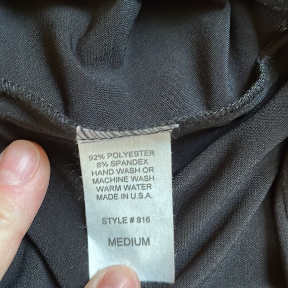 Last Tango Black slinky l/s tunic with pointed front. Size M. NWT - Picture 4 of 5